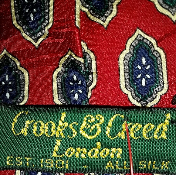Vintage Men's Tie from Crooks & Creed of London - Picture 2 of 3